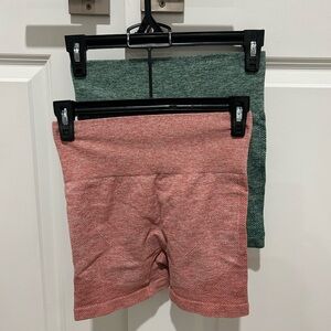 Woman’s scrunch butt athletic shorts